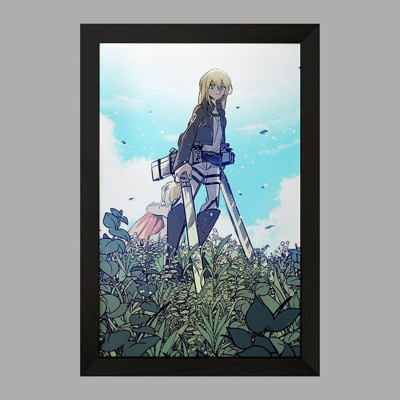 تابلو دنیای قاب مدل هیستوریا انیمه اتک آن تایتان Attack on Titan  کد 18564
