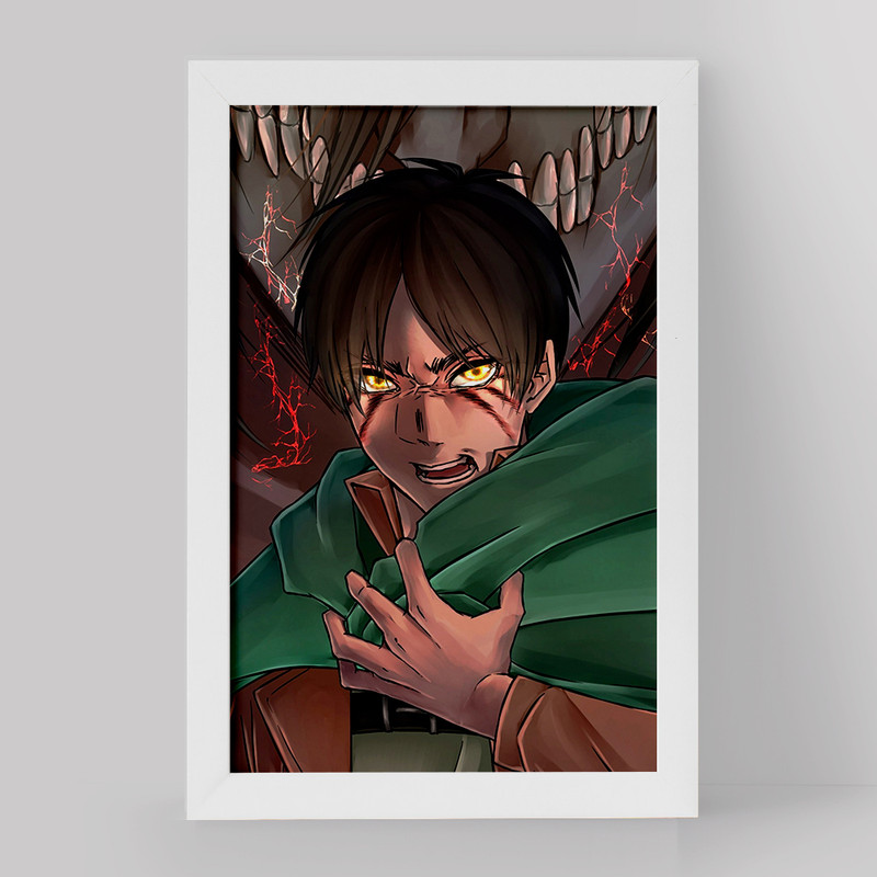 تابلو دنیای قاب مدل ارن یگر انیمه اتک آن تایتان Attack on Titan کد 18551