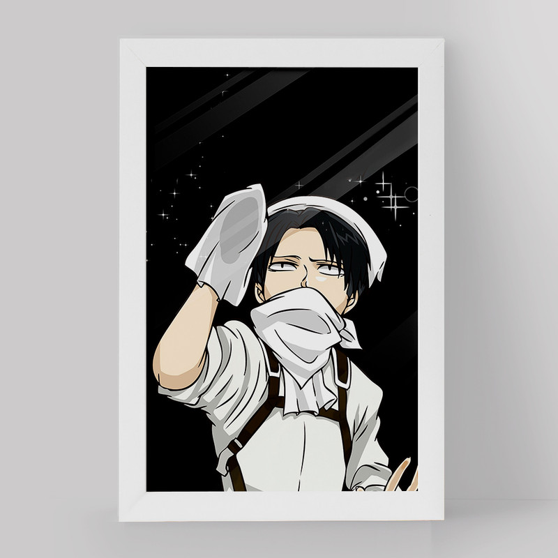 تابلو دنیای قاب مدل لیوای انیمه اتک آن تایتان Attack on Titan کد 18560