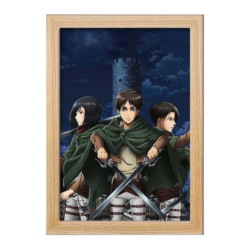 تابلو دنیای قاب مدل انیمه اتک آن تایتان Attack on Titan  کد 4841
