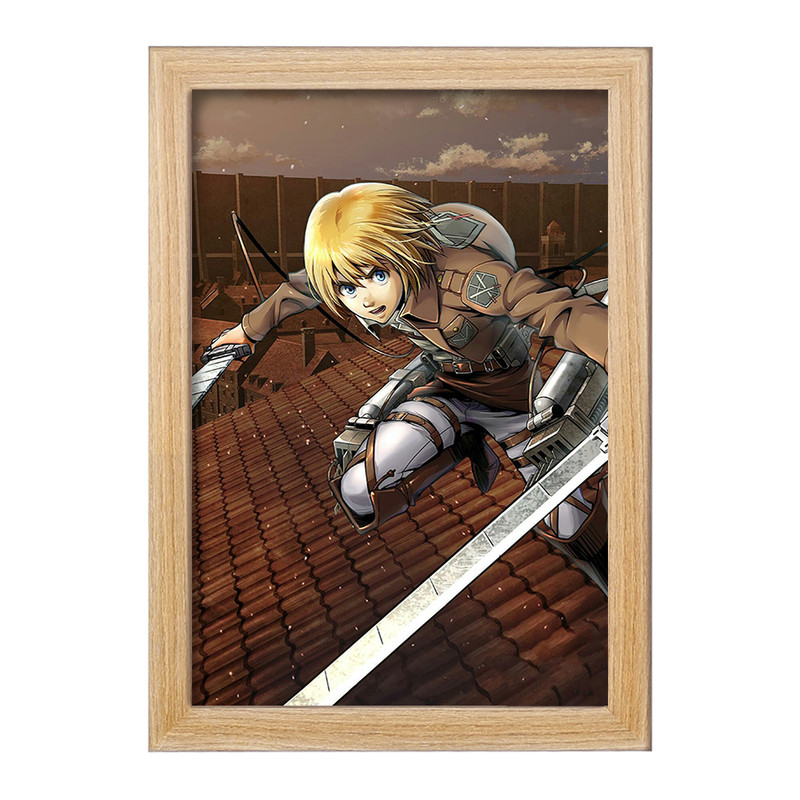 تابلو دنیای قاب مدل آرمین آرلرت انیمه اتک آن تایتان Attack on Titan  کد 4845