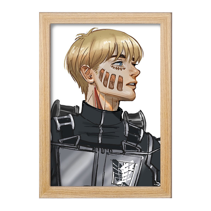 تابلو دنیای قاب مدل ارمین انیمه اتک آن تایتان Attack on Titan  کد 18599