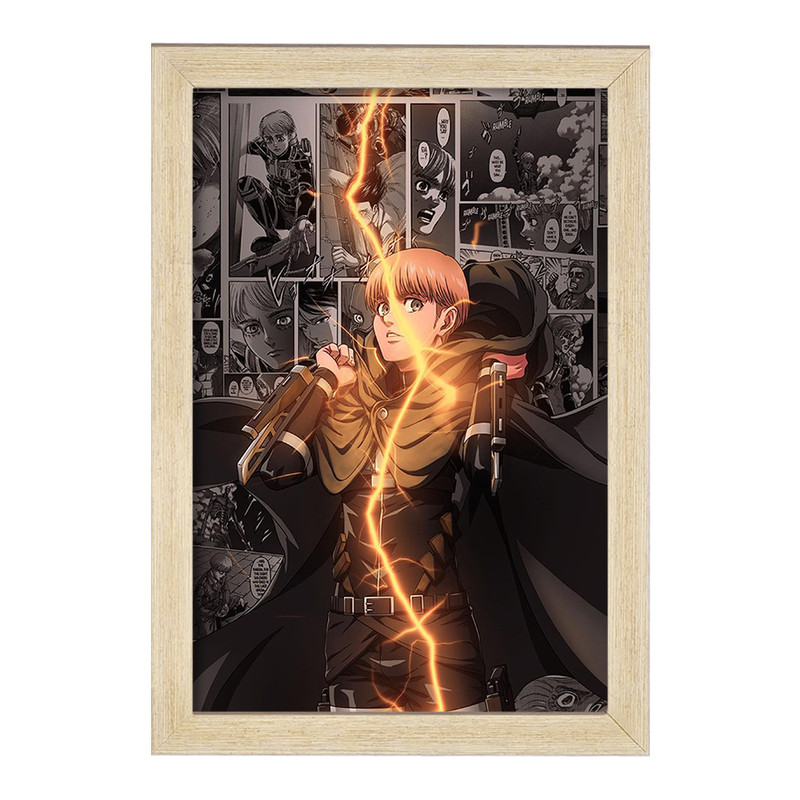 تابلو دنیای قاب مدل آرمین آرلرت انیمه اتک آن تایتان Attack on Titan  کد 10998