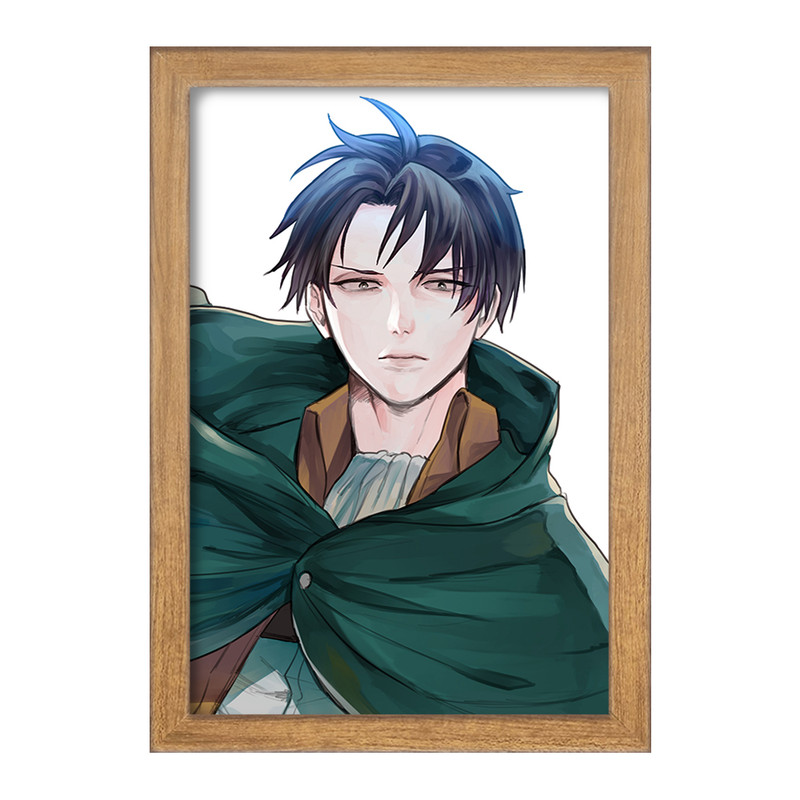 تابلو دنیای قاب مدل لیوای انیمه اتک آن تایتان Attack on Titan  کد 18628