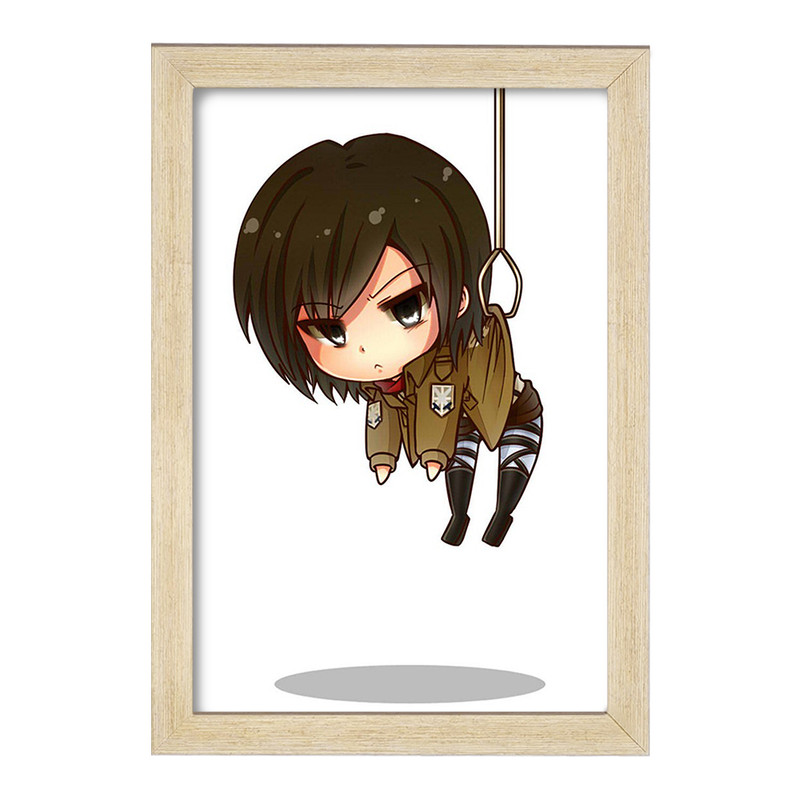 تابلو دنیای قاب مدل میکاسا انیمه اتک آن تایتان Attack on Titan  کد 18561