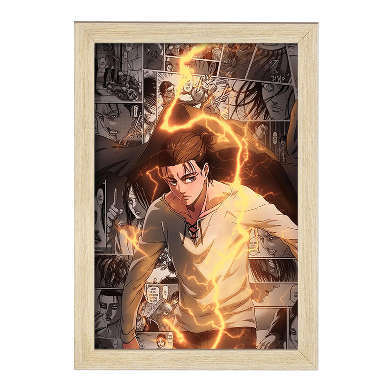 تابلو دنیای قاب مدل ارن یگر انیمه اتک آن تایتان Attack on Titan  کد 10999