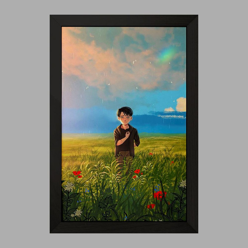 تابلو دنیای قاب مدل لیوای انیمه اتک آن تایتان Attack on Titan  کد 18588