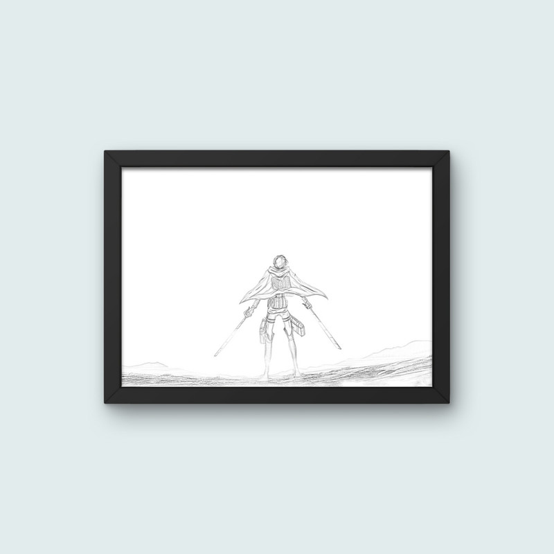 تابلو نوری مدل Attack on Titan Eren