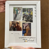 تابلو موزیکال کلاژ عکس کادوی تولد،ماهگرد سایز 16.21