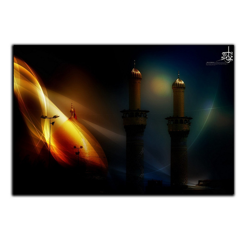 تابلو شاسی دنیای قاب طرح حرم و بارگاه مدل SH-8451