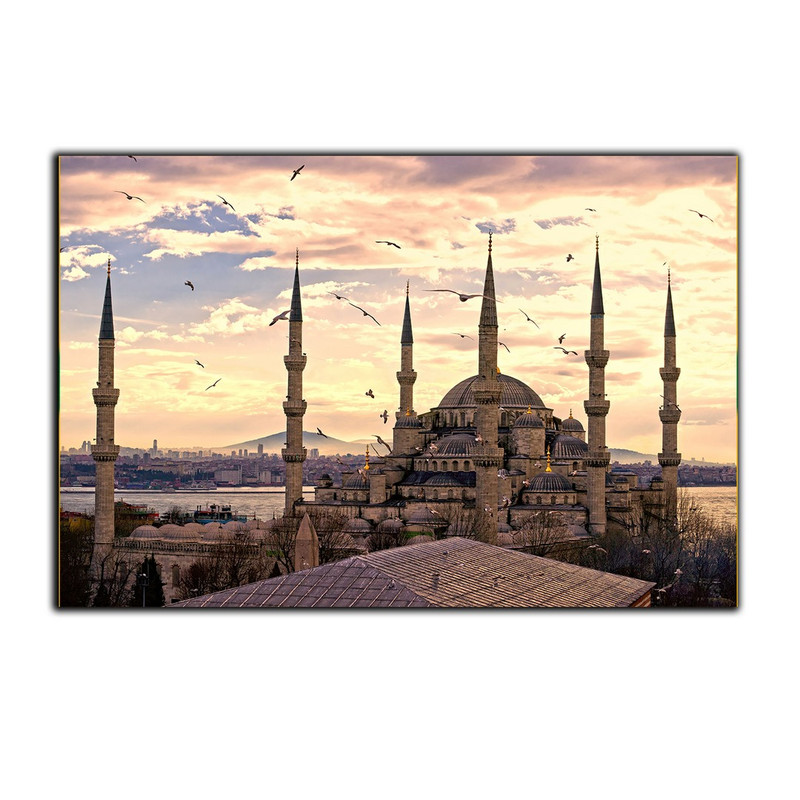تابلو شاسی دنیای قاب طرح مسجد سلطان احمد استانبول مدل SH-S2803