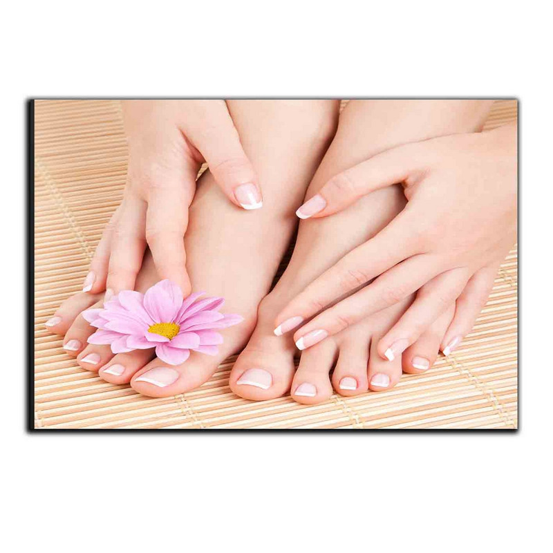 تابلو شاسی دنیای قاب طرح مانیکور و پدیکور مدل SH-6830