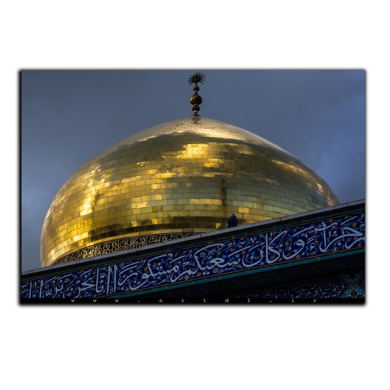 تابلو شاسی دنیای قاب طرح حرم مطهر  مدل SH-8334