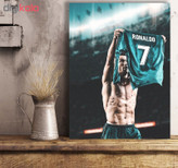 تابلو شاسی دنیای قاب طرح کریستیانو رونالدو مدل Football 03