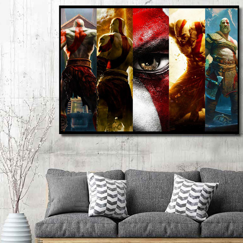 تابلو شاسی دنیای قاب طرح God Of War مدل خدای جنگ 01