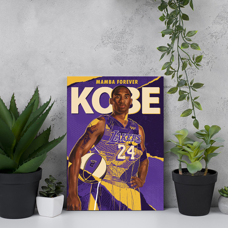 تابلو شاسی مدل کوبی برایانت لیکرز Kobe Bryant Lakers  کد SP1004