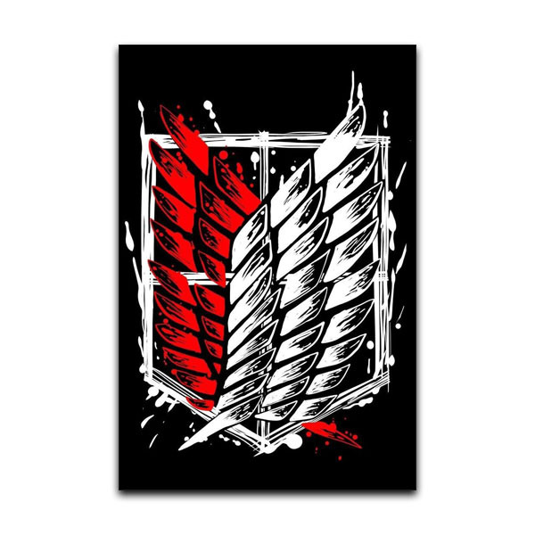 تابلو شاسی دنیای قاب مدل انیمه اتک آن تایتان طرح AOT Attack on Titan Anime کد SCOUTS01