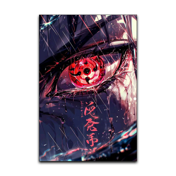 تابلو شاسی دنیای قاب مدل ایتاچی انیمه ناروتو طرح Itachi Naruto Anime کد RD54