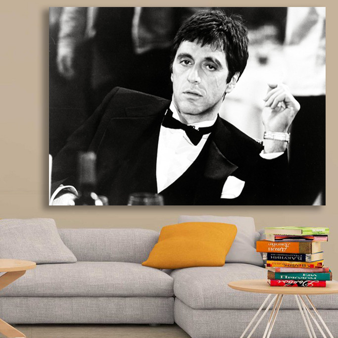 تابلو شاسی دنیای قاب طرح فیلم Scarface مدل آل پاچینو 2