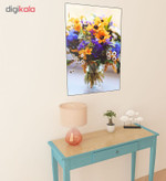 تابلو شاسی دنیای قاب طرح گل مدل Amazing 101