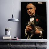 تابلو شاسی دنیای قاب طرح مارلون براندو مدل فیلم The Godfather 01