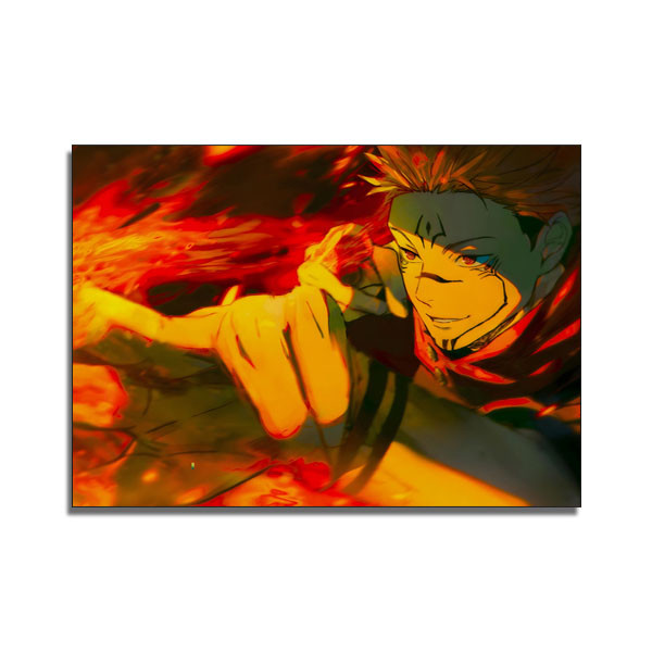 تابلو شاسی دنیای قاب مدل سوکونا انیمه جوجوتسو کایسن طرح Sukuna Jujutsu Kaisen Anime کد FUGA66