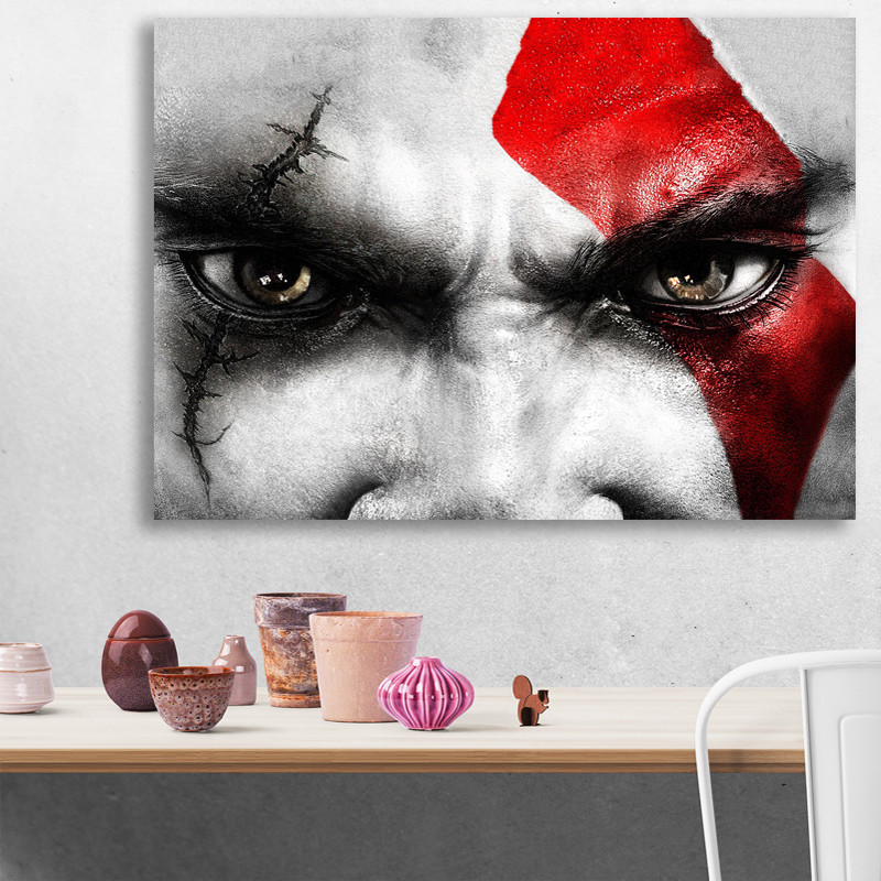 تابلو شاسی دنیای قاب طرح بازی God Of War مدل Amazing Game 5