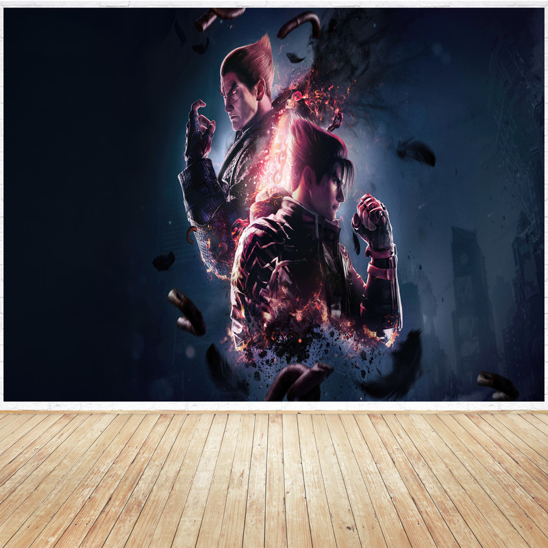 تابلو شاسی مدل گیمینگ طرح پوستر بازی کامپیوتر ی تیکن tekken8 کاراکتر جین کد 1103