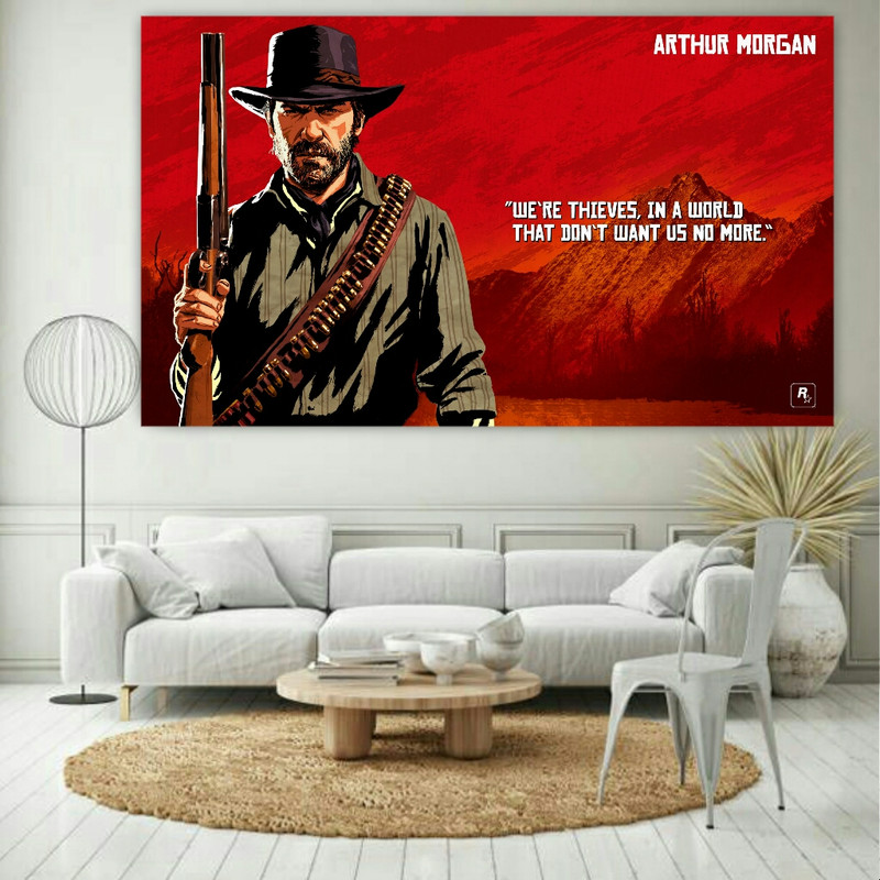 تابلو شاسی طرح RED DEAD مدل  STB1365