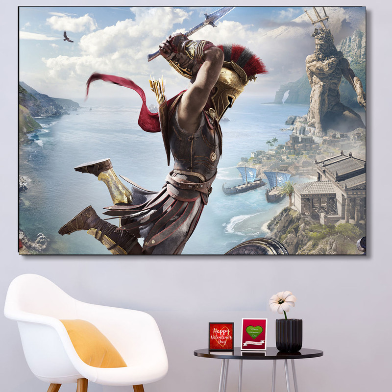 تابلو شاسی دنیای قاب طرح بازی Assassins Creed مدل Game 20