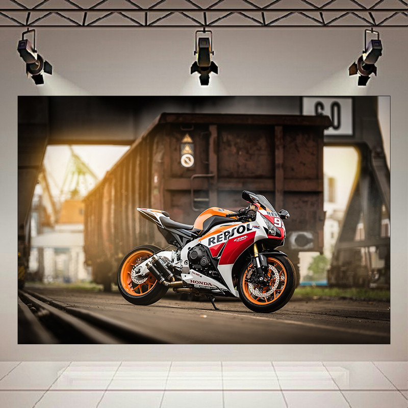 تابلو شاسی طرح موتور هوندا مدل  Honda CBR کد AR3990