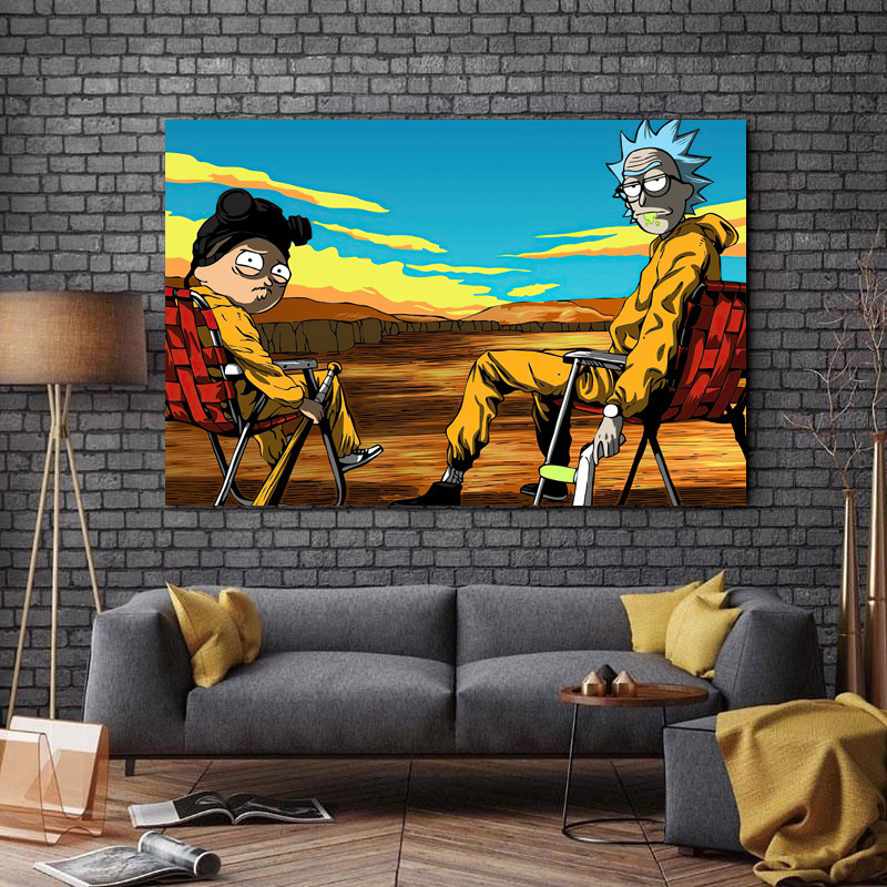 تابلو شاسی طرح انیمیشن مدل Rick And Morty کد A144