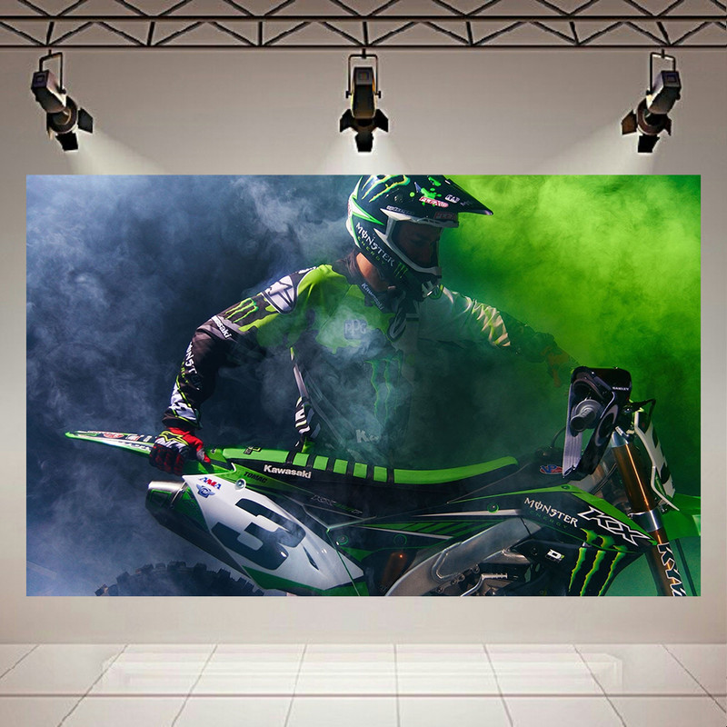 تابلو شاسی طرح موتور کراس مدل  Kawasaki KX-450 کد AR10060