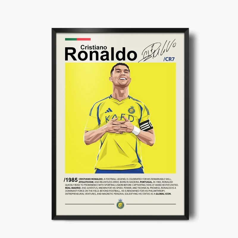 تابلو دکوراتیو Cristiano Ronaldo(کریستیانو رونالدو)