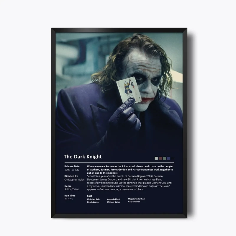 تابلو فیلم The Dark Knight(شوالیه تاریکی)