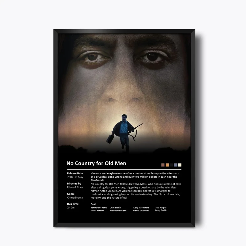 تابلو فیلم No Country for Old Men(جایی برای پیرمردها نیست)
