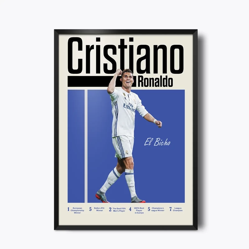 تابلو مینیمال Cristiano Ronaldo(کریستیانو رونالدو)