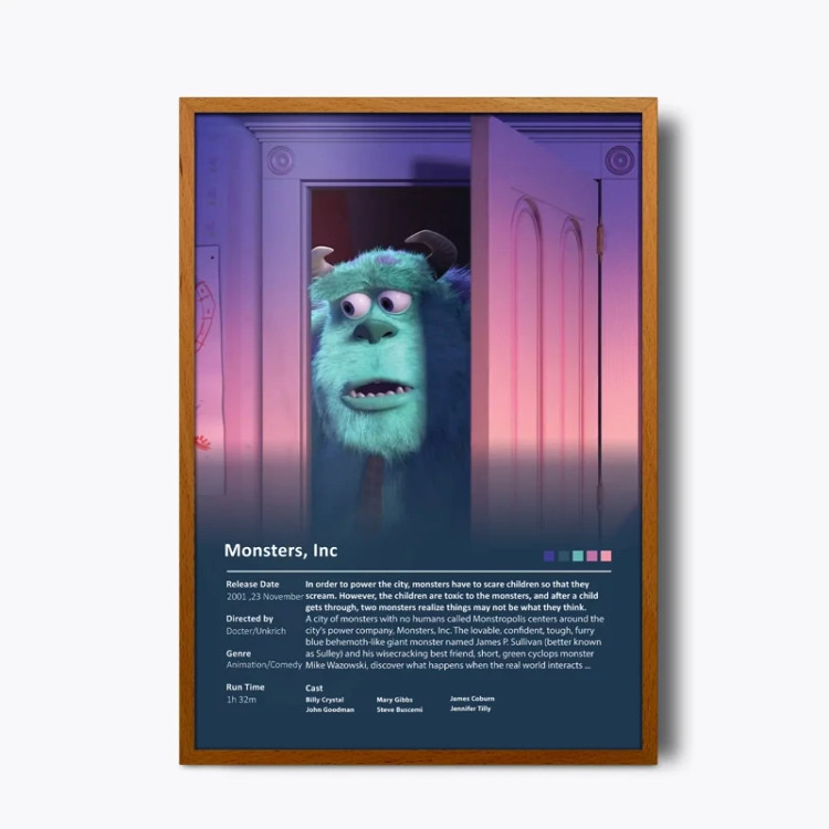 تابلو فیلم Monsters, Inc.(شرکت هیولاها)