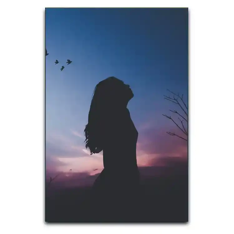 تابلو طرح مینیمال دختر