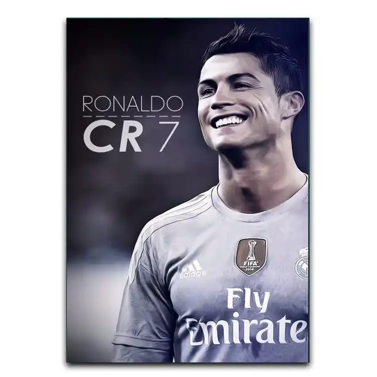 تابلوشاسی دنیای قاب مدل فوتبالی کریستیانو رونالدو CR7