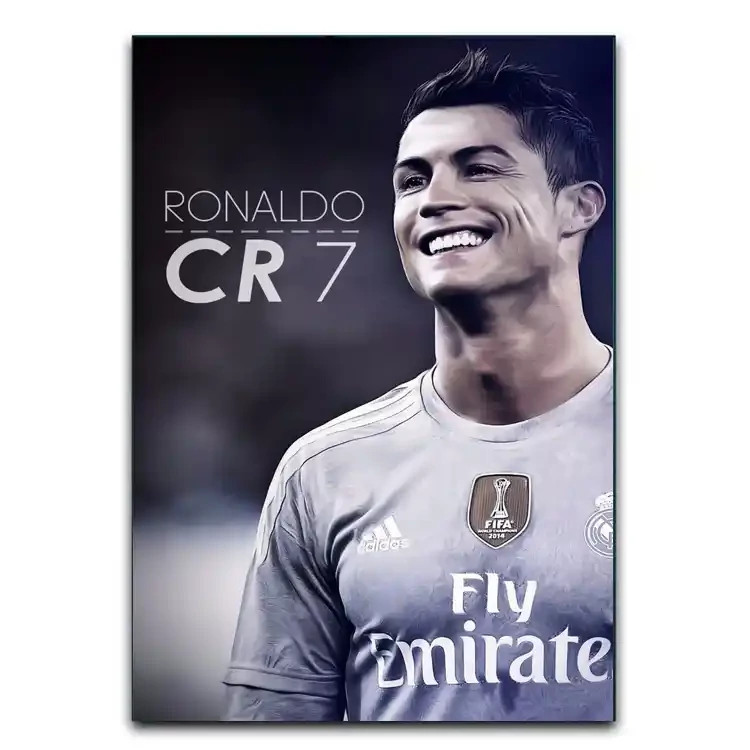 تابلوشاسی دنیای قاب مدل فوتبالی کریستیانو رونالدو CR7