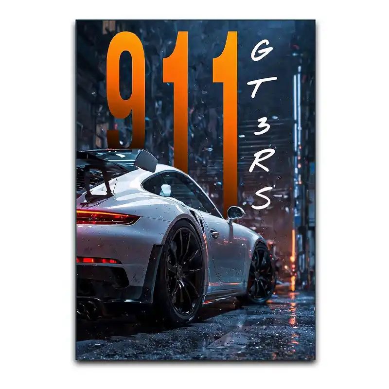 تابلوشاسی دنیای قاب مدل ماشین پورشه 911 افسانه‌ای