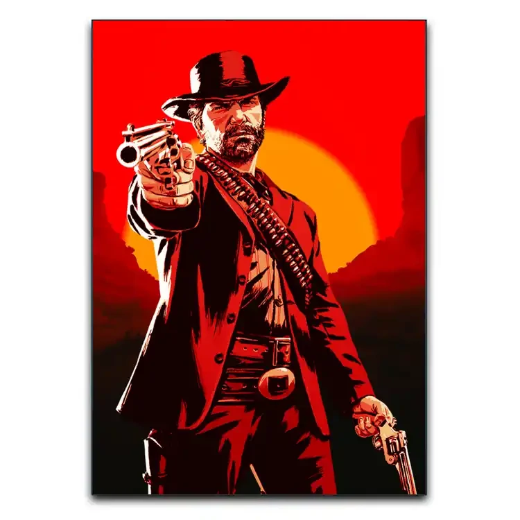 تابلوشاسی دنیای قاب مدل بازی ردد Red Dead