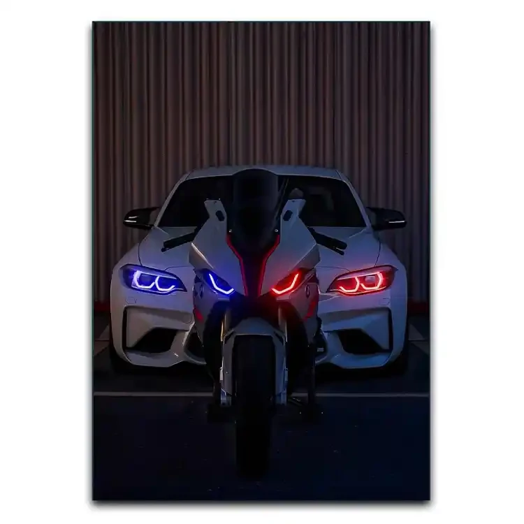 تابلو موتور و ماشین BMW