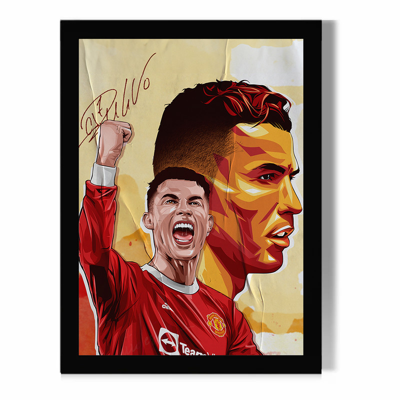 تابلو مدل دیواری طرح رونالدو Ronaldo کد FD468