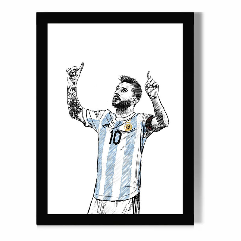 تابلو مدل دیواری طرح مسی Messi کد FD509