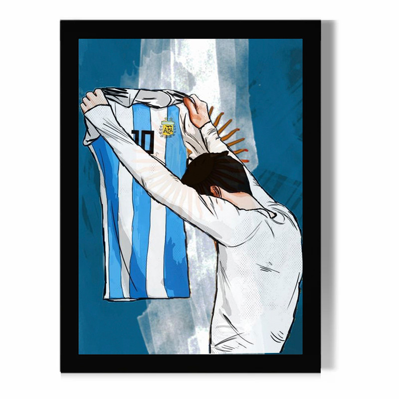 تابلو مدل دیواری طرح مسی Messi کد FD490