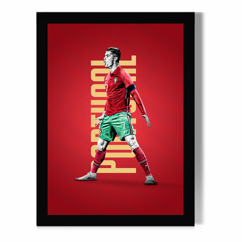 تابلو مدل دیواری طرح رونالدو Ronaldo کد FD453