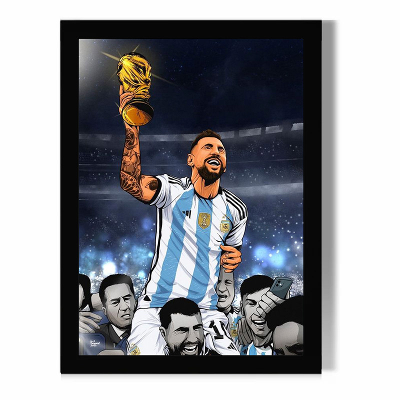 تابلو مدل دیواری طرح مسی Messi کد FD489
