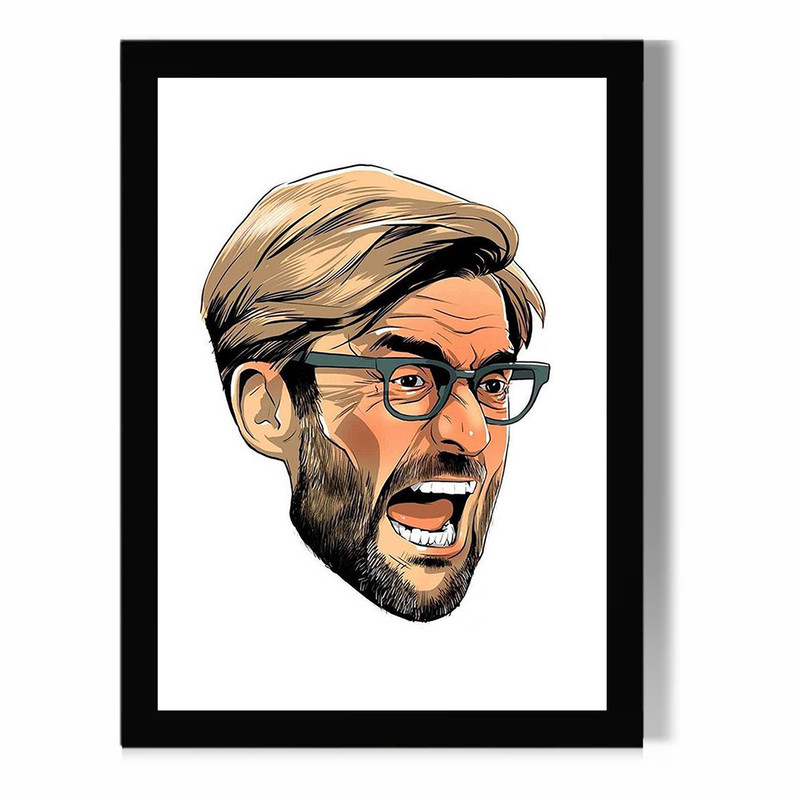 تابلو مدل دیواری طرح یورگن کلوپ Jürgen Klopp کد FD561